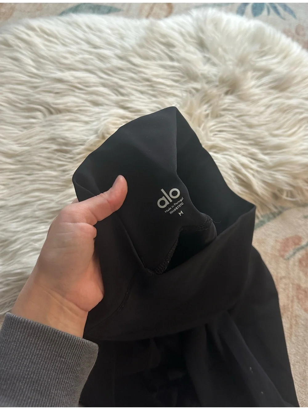 ALO Black Ripped Warrior Leggings